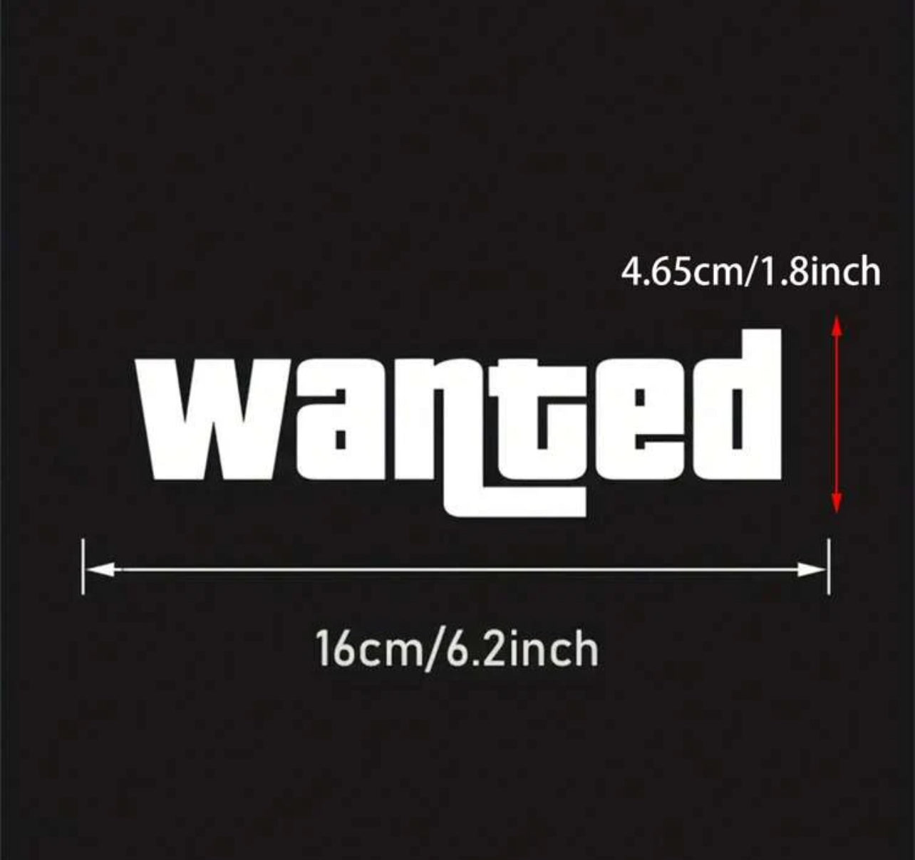 WANTED Decal